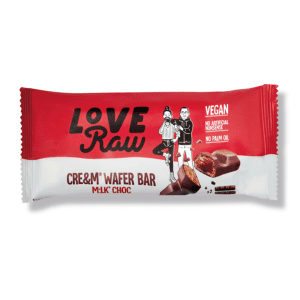 Love Raw Vegan Milk Chocolate Wafer Bar (9 x 28g)