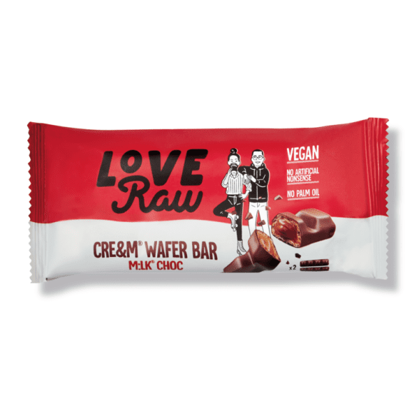 Love Raw Vegan Milk Chocolate Wafer Bar (9 x 28g)